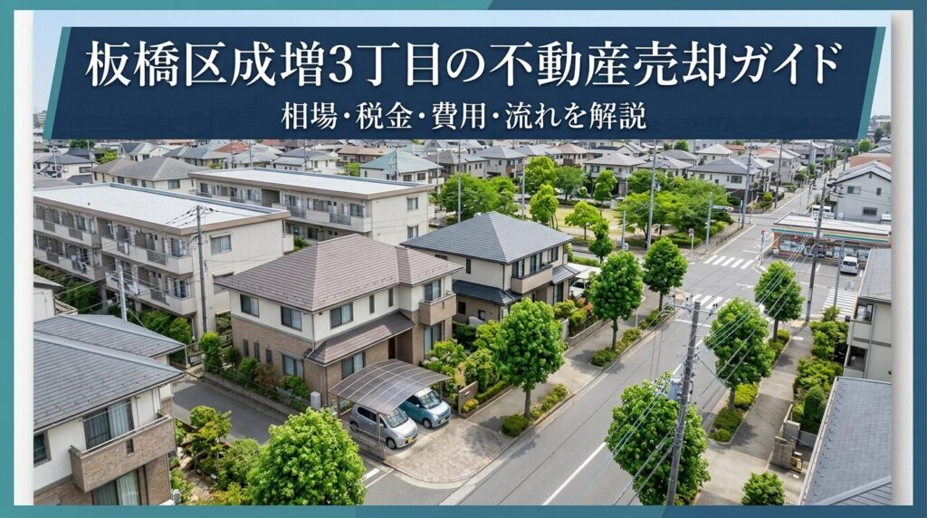 板橋区成増の不動産売却ガイド｜相場・税金・費用・流れ