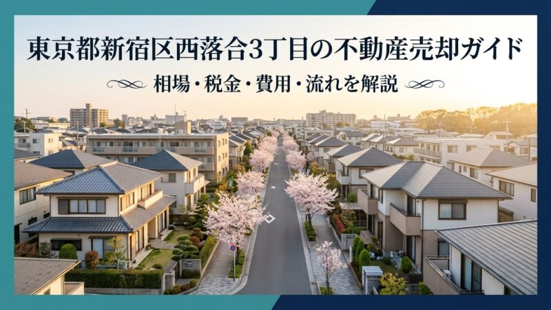 新宿区西落合3丁目 不動産売却ガイド｜相場・税金・流れ