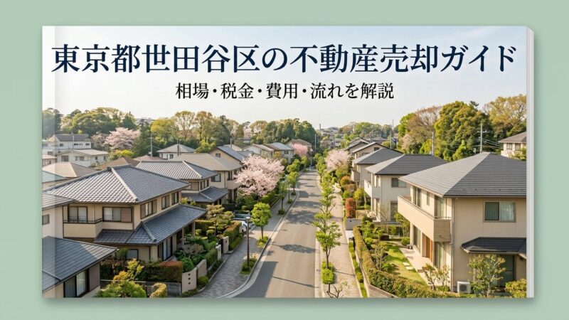 東京都世田谷区の不動産売却ガイド｜相場・税金・費用・流れ