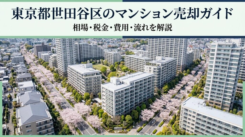 東京都世田谷区のマンション売却ガイド｜相場・税金・費用・流れ