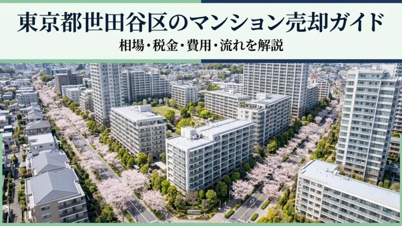 東京都世田谷区のマンション売却ガイド｜相場・税金・費用・流れ