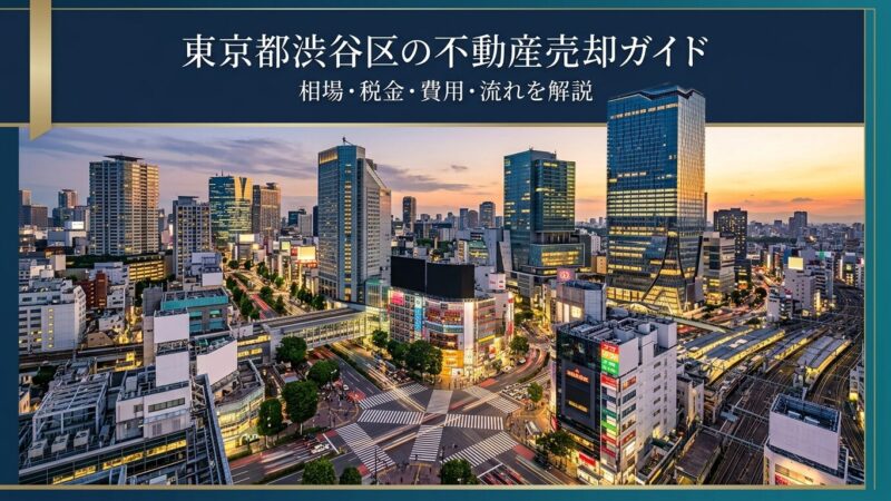 東京都渋谷区の不動産売却ガイド｜相場・税金・費用・流れ