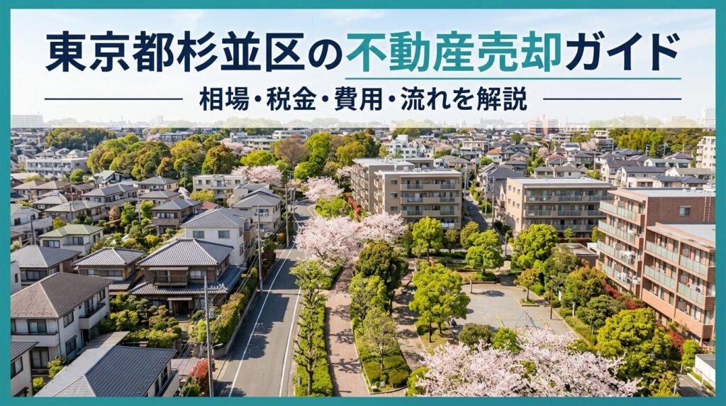 東京都杉並区の不動産売却ガイド｜相場・税金・費用・流れ