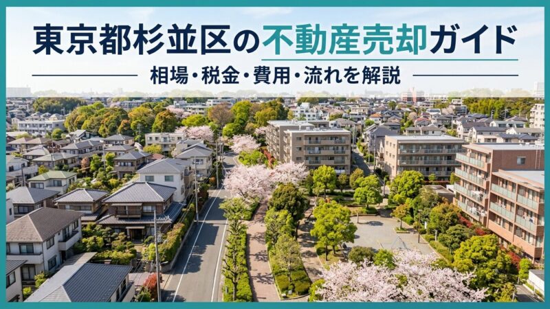 東京都杉並区の不動産売却ガイド｜相場・税金・費用・流れ