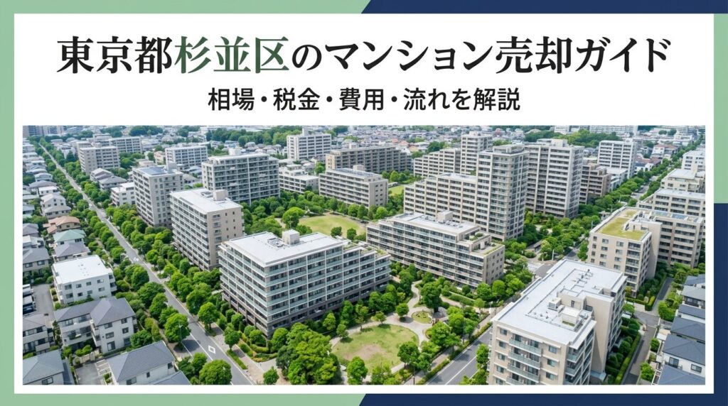 東京都杉並区のマンション売却ガイド｜相場・税金・費用・流れ