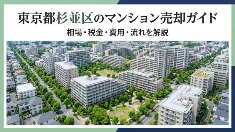 東京都杉並区のマンション売却ガイド｜相場・税金・費用・流れ