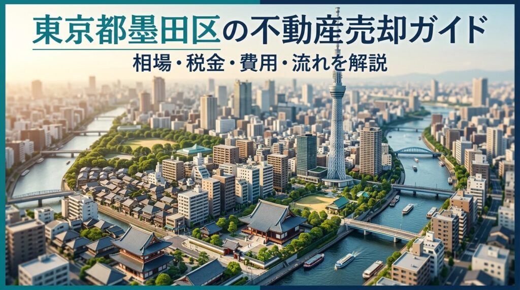 東京都墨田区の不動産売却ガイド｜相場・税金・費用・流れ