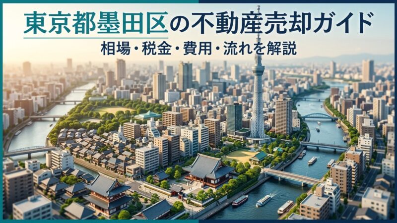 東京都墨田区の不動産売却ガイド｜相場・税金・費用・流れ