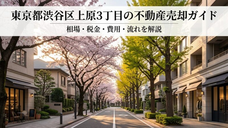 渋谷区上原3丁目 不動産売却ガイド