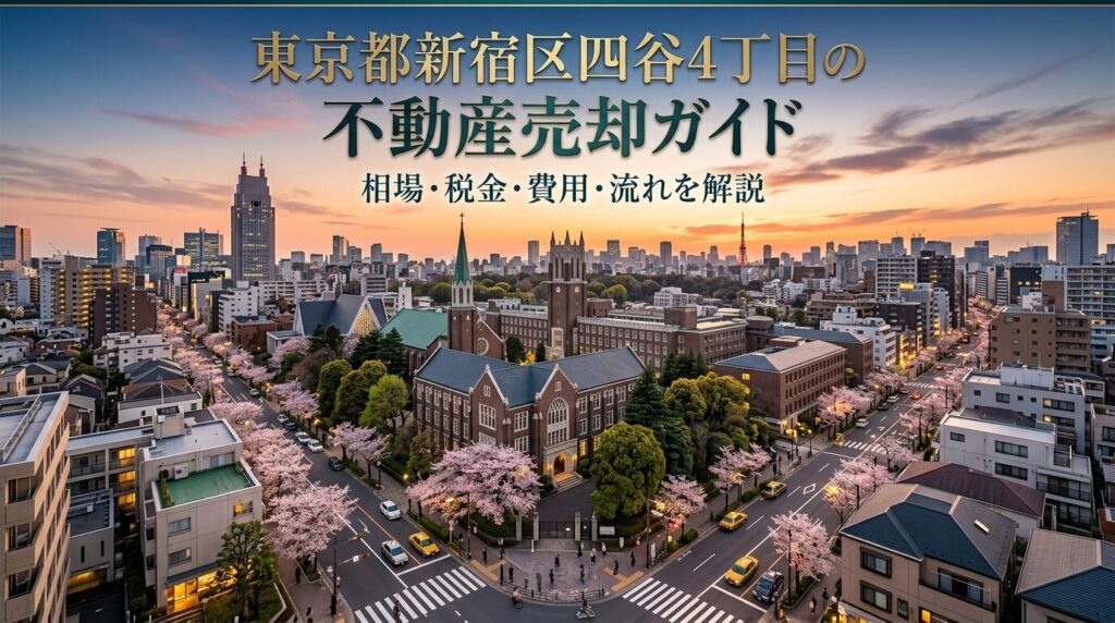 新宿区四谷4丁目 不動産売却ガイド｜相場・税金・費用