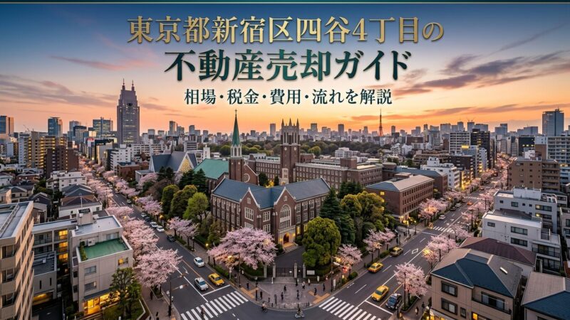 新宿区四谷4丁目 不動産売却ガイド｜相場・税金・費用