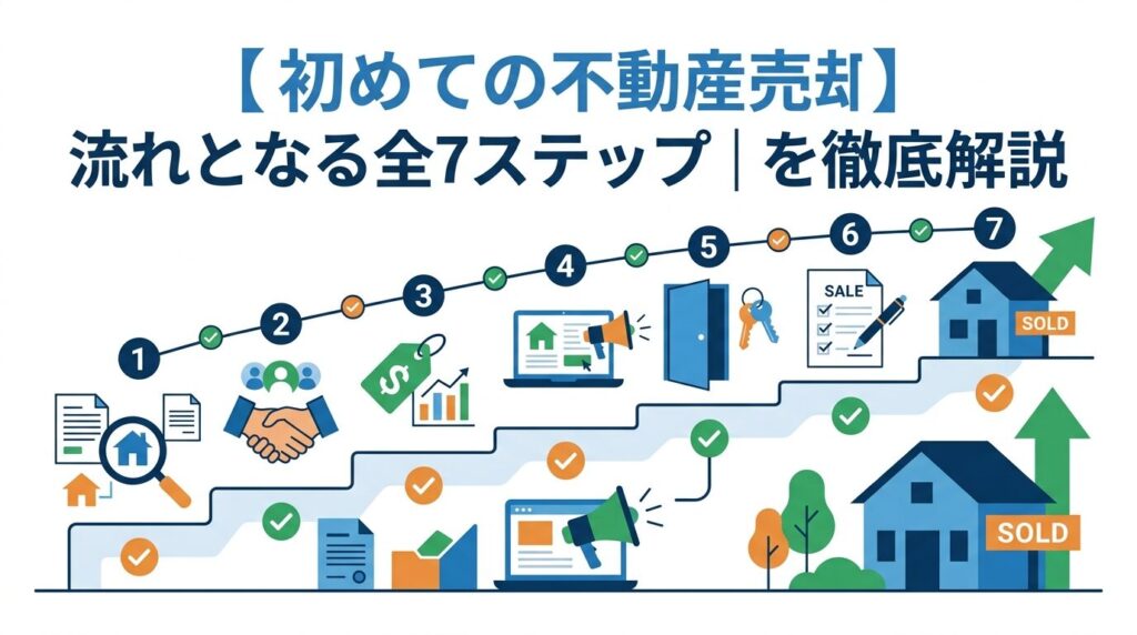 【初めての不動産売却】流れとなる全7ステップ｜を徹底解説