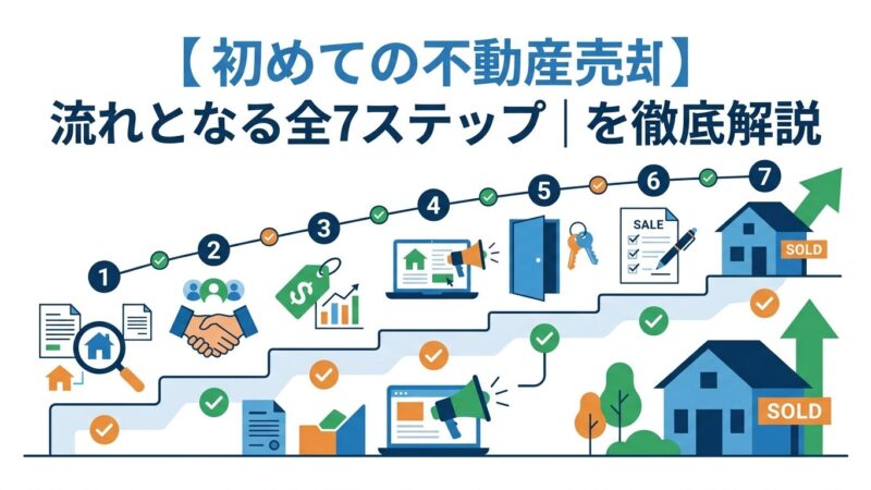 【初めての不動産売却】流れとなる全7ステップ｜を徹底解説