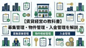 【賃貸経営の教科書】募集管理・物件管理・入金管理を解説