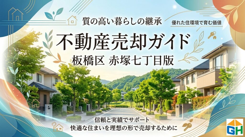 板橋区赤塚7丁目の不動産売却ガイド｜相場・税金・費用【2026年版】