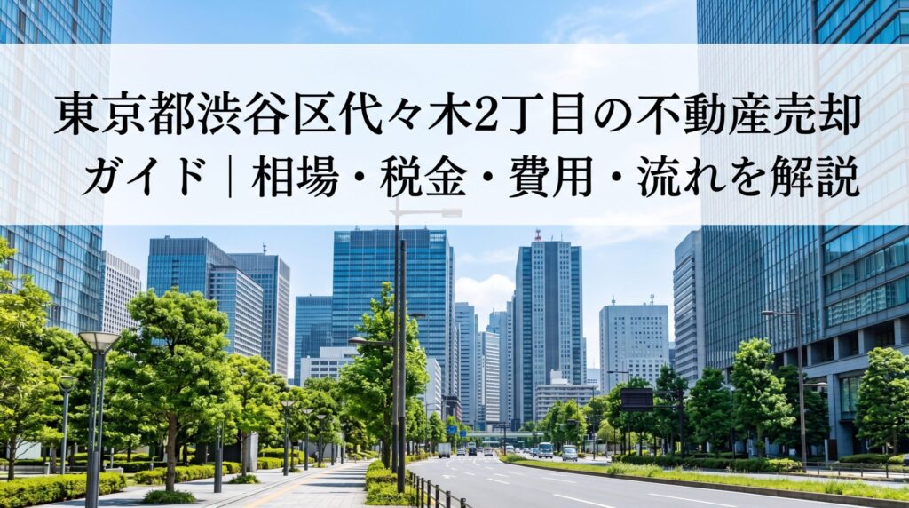 渋谷区代々木2丁目 不動産売却ガイド｜相場・税金・流れ