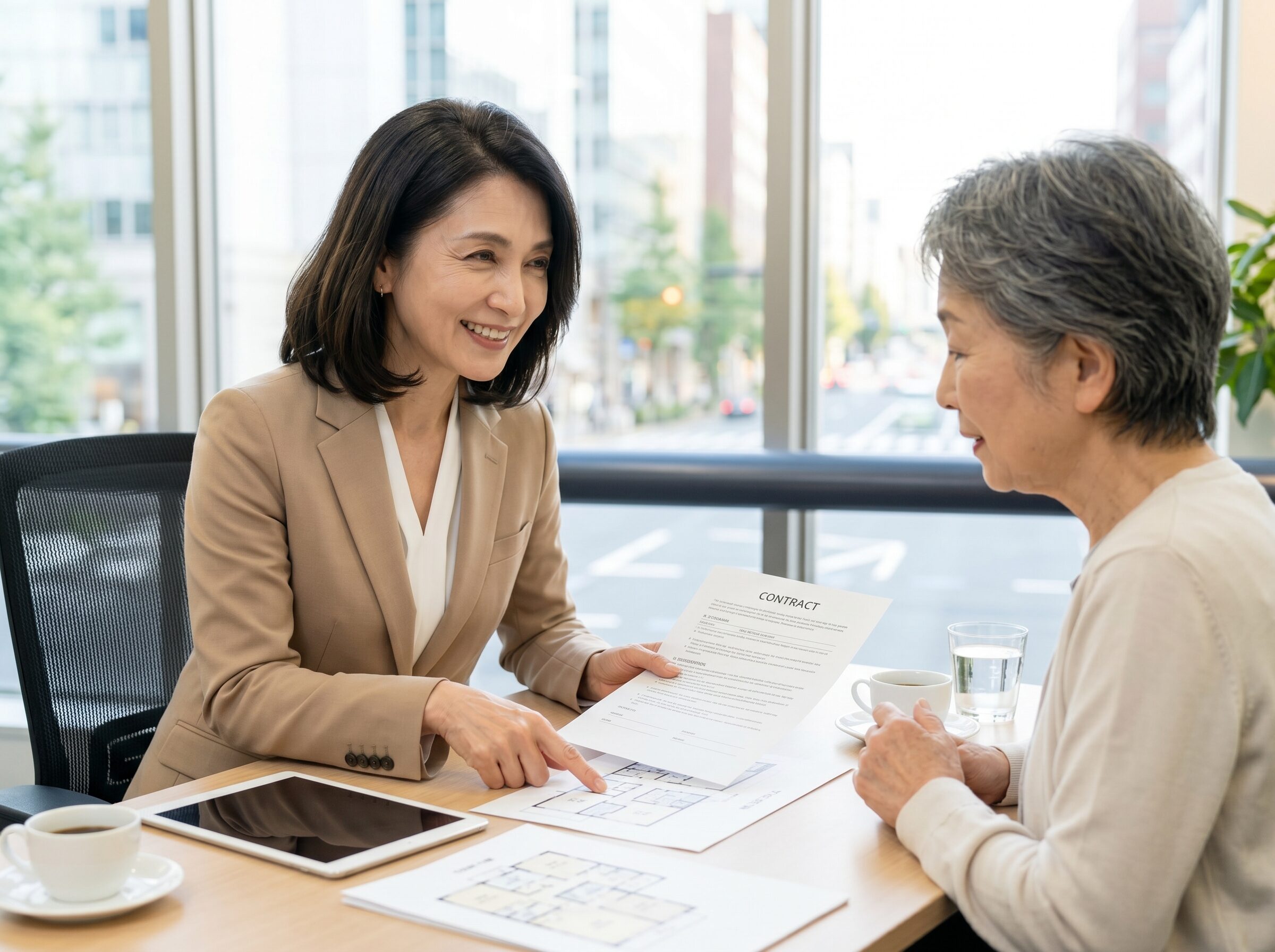 代表自ら丁寧にご説明