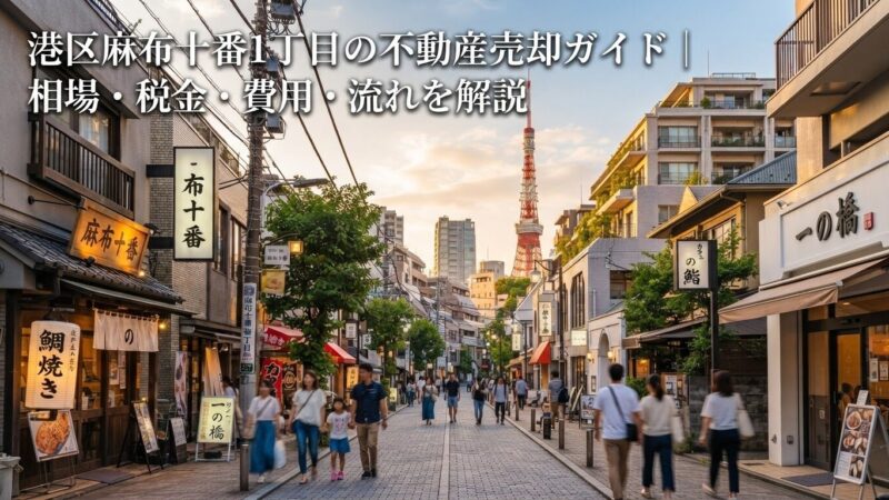 麻布十番1丁目 不動産売却ガイド｜相場・税金・費用