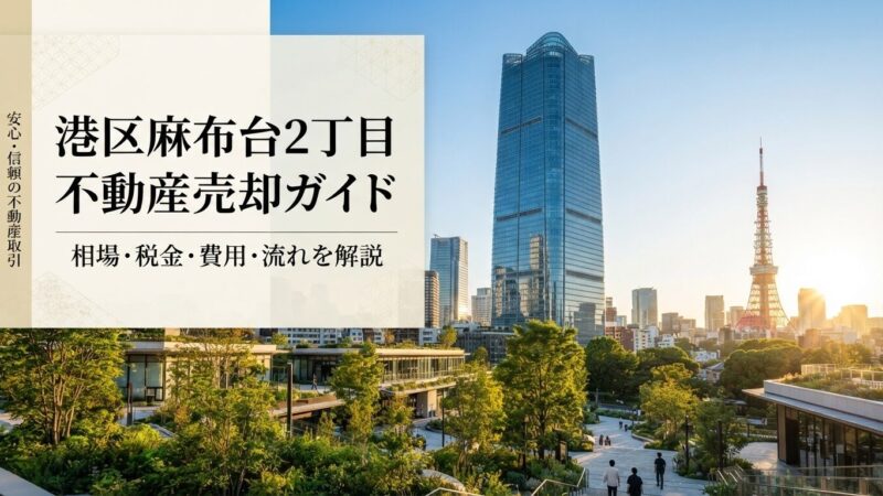 港区麻布台2丁目 不動産売却ガイド｜相場・税金・費用・流れ