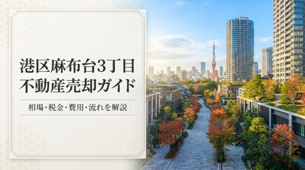 港区麻布台3丁目 不動産売却ガイド｜相場・税金・費用・流れ