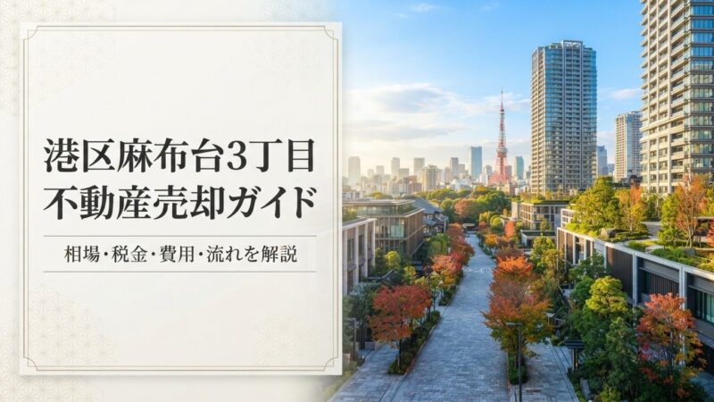 港区麻布台3丁目 不動産売却ガイド｜相場・税金・費用・流れ