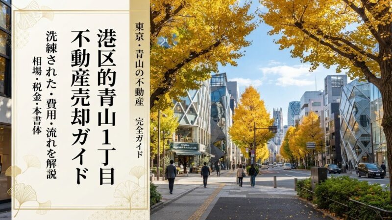 港区北青山1丁目 不動産売却ガイド｜相場・税金・費用・流れ