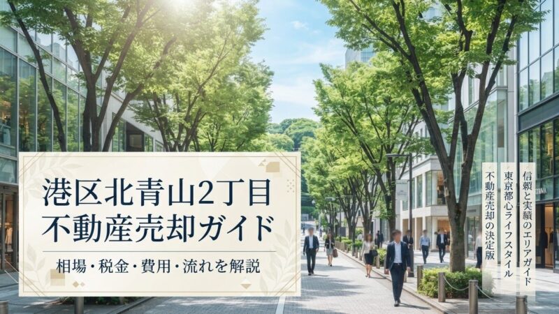 港区北青山2丁目 不動産売却ガイド｜相場・税金・費用・流れ