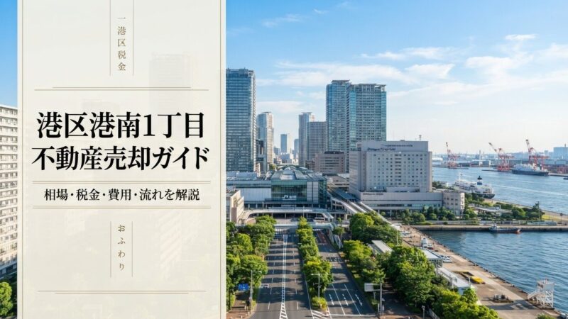 港区港南1丁目 不動産売却ガイド｜相場・税金・費用・流れ