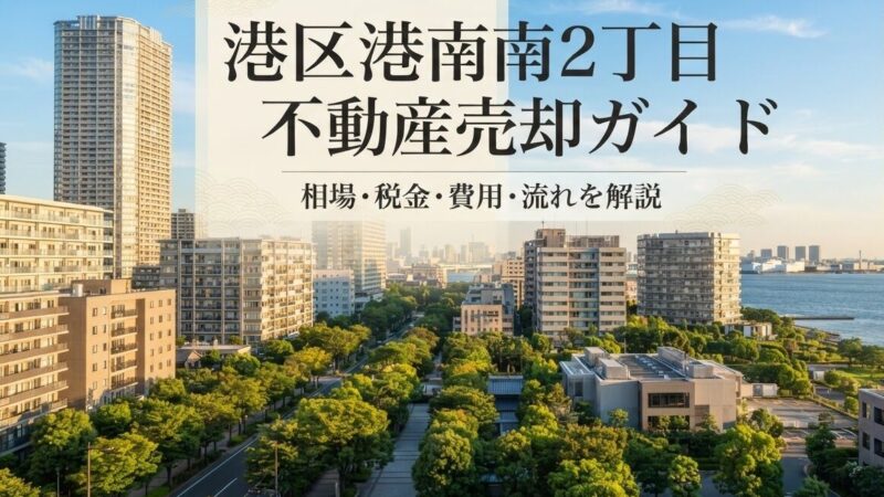 港区港南2丁目 不動産売却ガイド｜相場・税金・費用