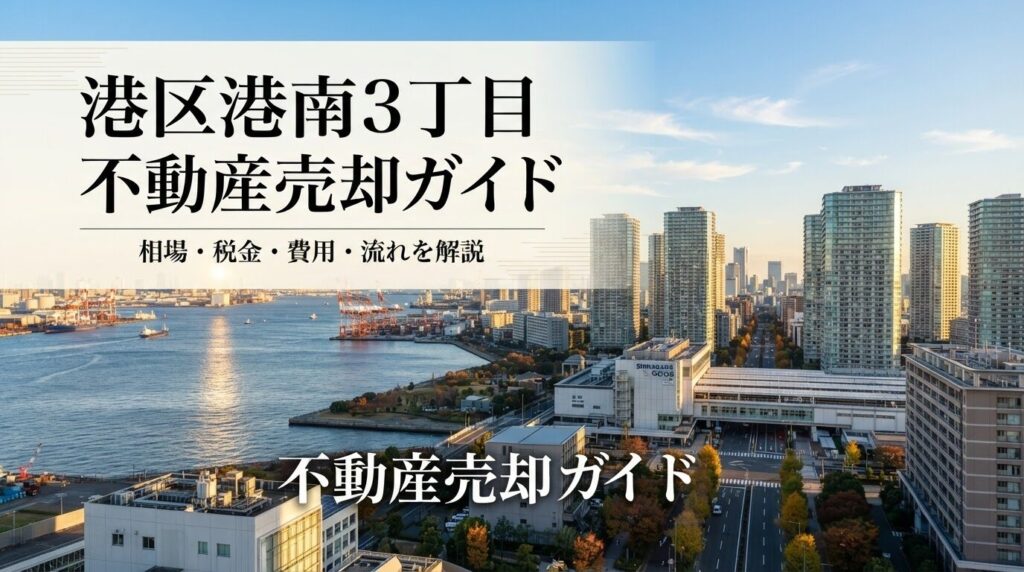 港区港南3丁目 不動産売却ガイド｜相場・税金・費用