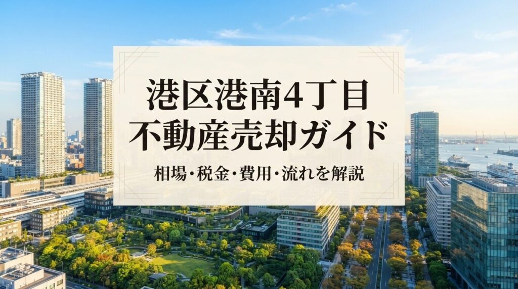 港区港南4丁目 不動産売却ガイド｜相場・税金・費用