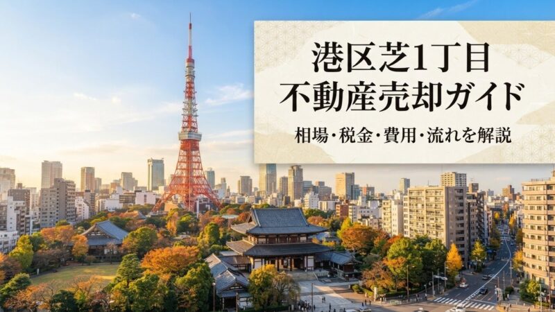 港区芝1丁目 不動産売却ガイド｜相場・税金・費用