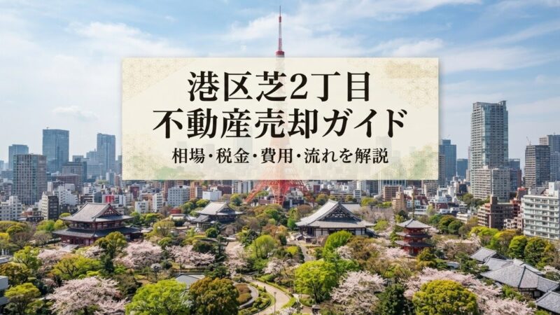 港区芝2丁目 不動産売却ガイド｜相場・税金・費用