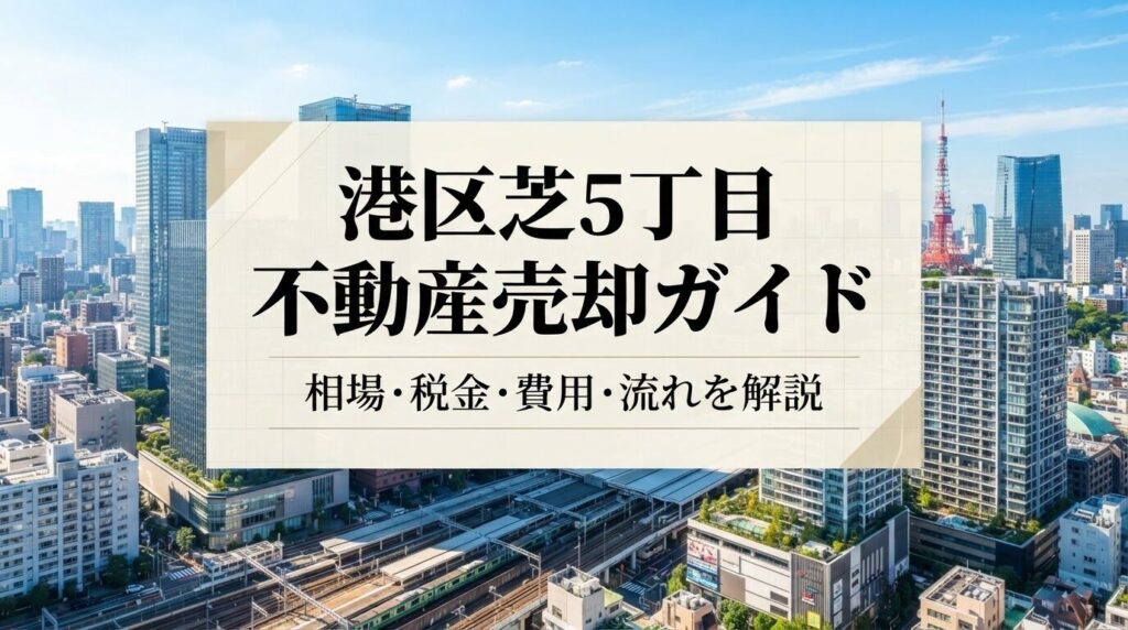 港区芝5丁目 不動産売却ガイド｜相場・税金・費用
