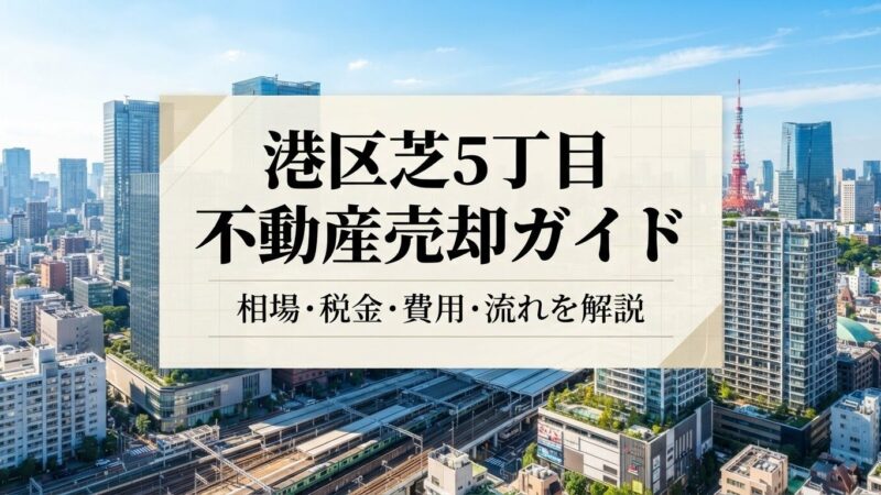 港区芝5丁目 不動産売却ガイド｜相場・税金・費用