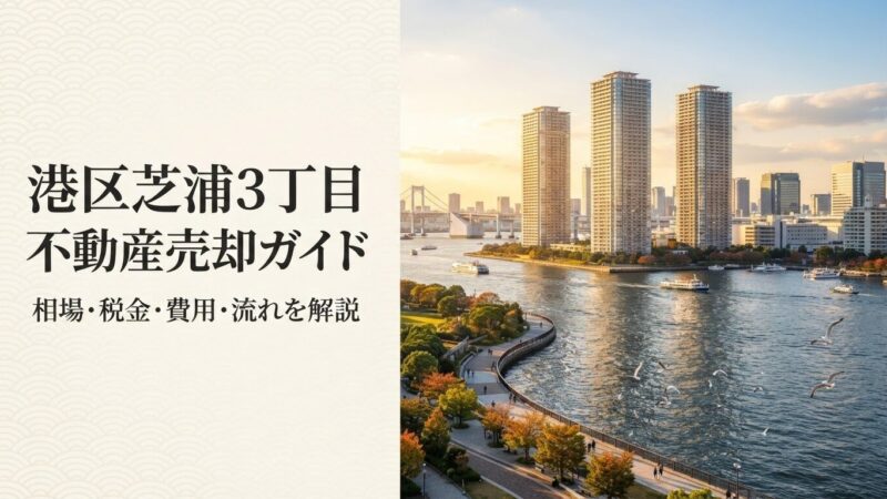 港区芝浦3丁目 不動産売却ガイド｜相場・税金・費用