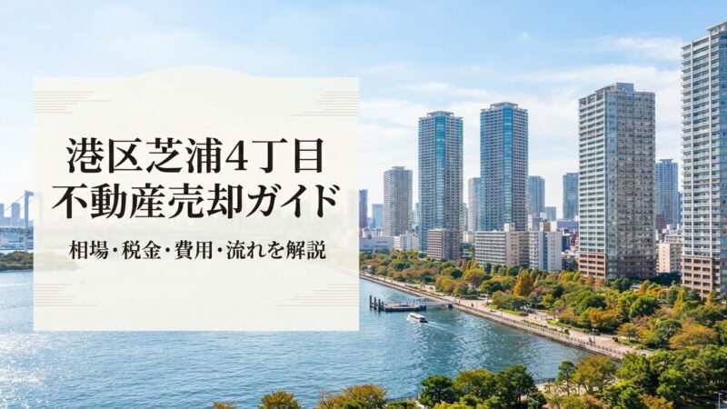 港区芝浦4丁目 不動産売却ガイド｜相場・税金・費用