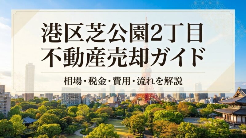 港区芝公園2丁目 不動産売却ガイド｜相場・税金・費用