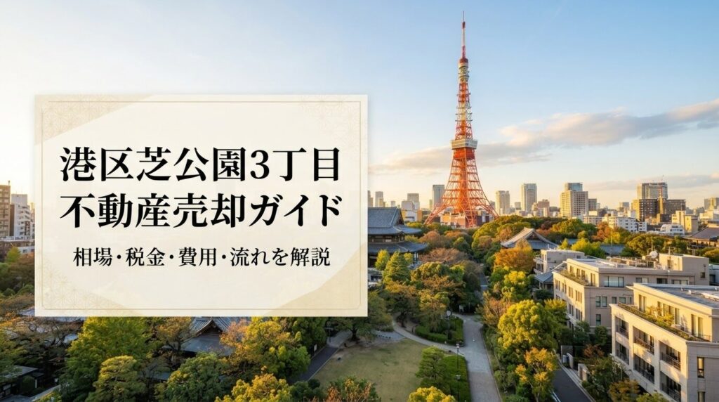 港区芝公園3丁目 不動産売却ガイド｜相場・税金・費用