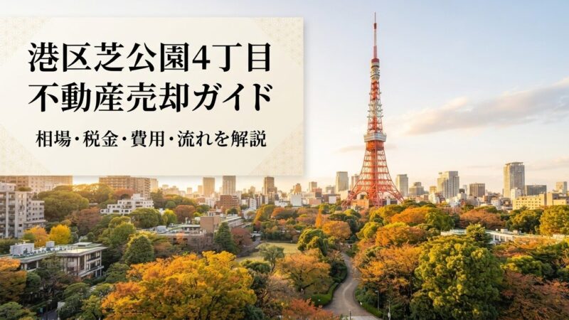 港区芝公園4丁目 不動産売却ガイド｜相場・税金・費用
