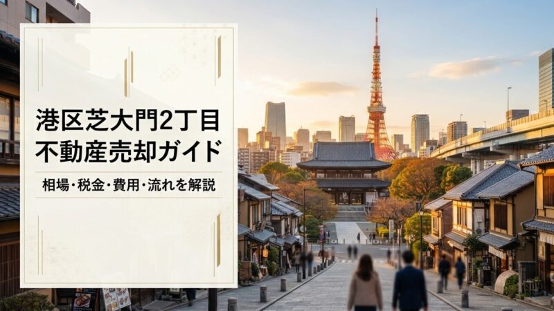 港区芝大門2丁目 不動産売却ガイド｜相場・税金・費用