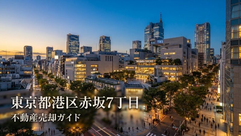 港区赤坂7丁目 不動産売却完全ガイド｜相場・税金・費用