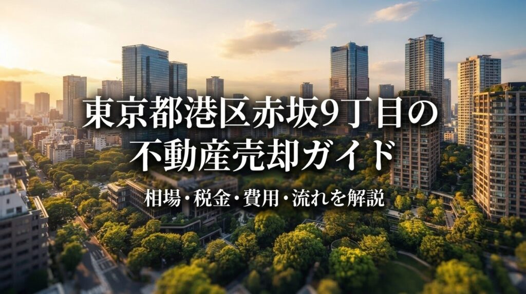 東京都港区赤坂9丁目 不動産売却完全ガイド｜相場・税金・費用