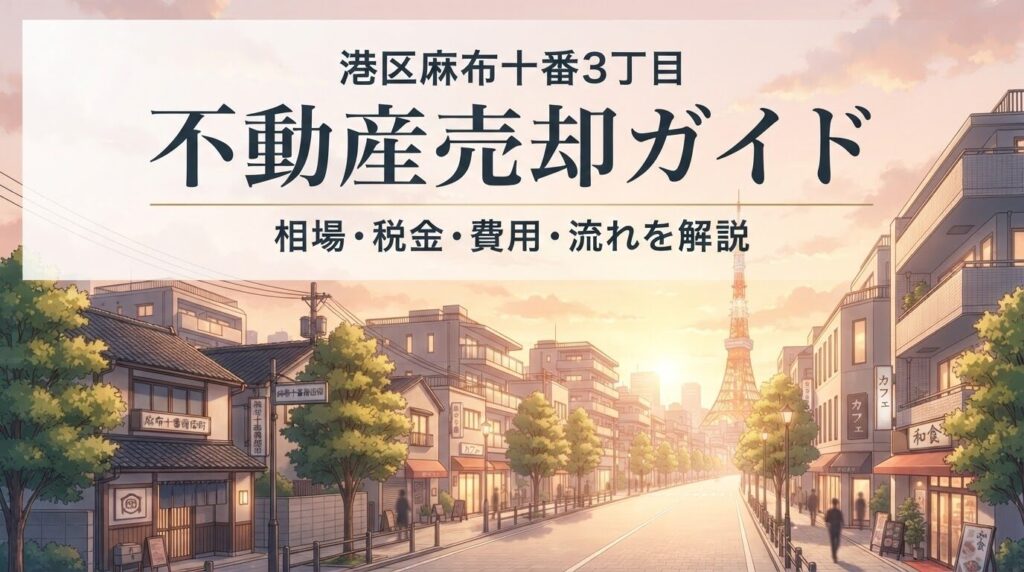 麻布十番3丁目 不動産売却ガイド｜相場・税金・費用・流れ