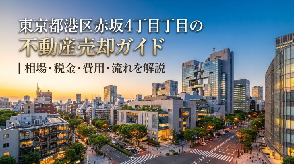 港区赤坂4丁目 不動産売却完全ガイド｜相場・税金・費用